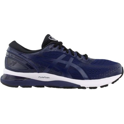 Мужские синие кроссовки ASICS GelNimbus 21 для бега спортивная обувь 1011A807-400