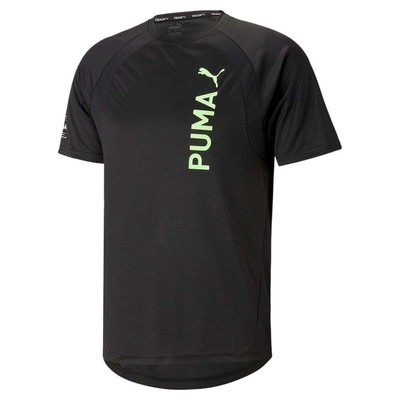 

Puma Fit Ultrabreathe Crew Neck с коротким рукавом спортивная футболка мужская черная повседневная, Черный, Puma Fit Ultrabreathe Crew Neck Short Sleeve Athletic T-Shirt