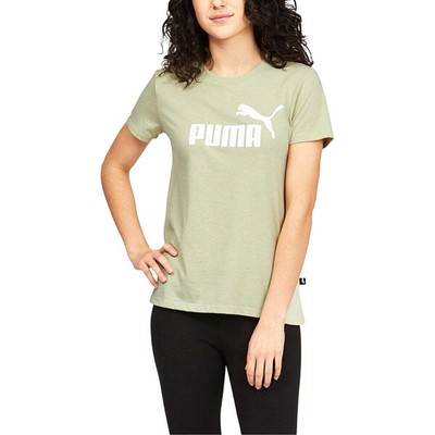 

Футболка Puma Essentials Logo с круглым вырезом и короткими рукавами женские зеленые повседневные топы 586, Зеленый