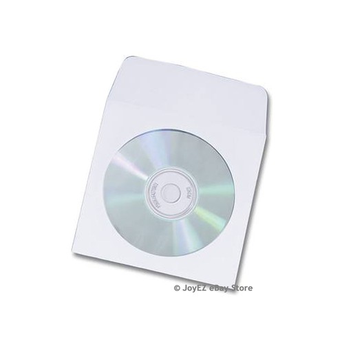 5,000 Paper CD DVD R CDR Sleeve Envelope w/ Window Flap Wholesale