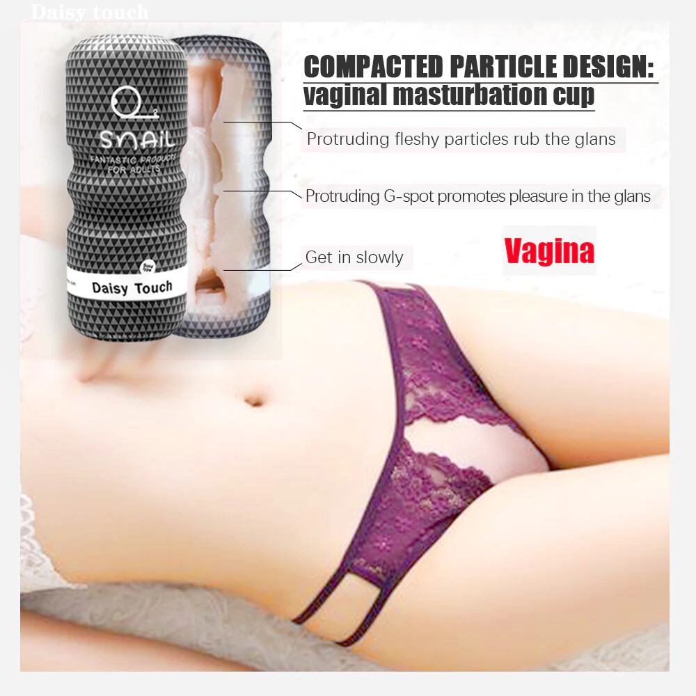 Snail Masturbation Cup Male Masturbator Flesh Sleeve - Oral Vaginal Anal - Picture 6 of 11