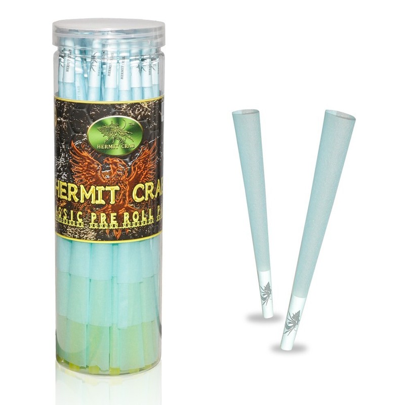Hermit Crab king size natural Rolling cones 110mm pre-rolled cones/bule