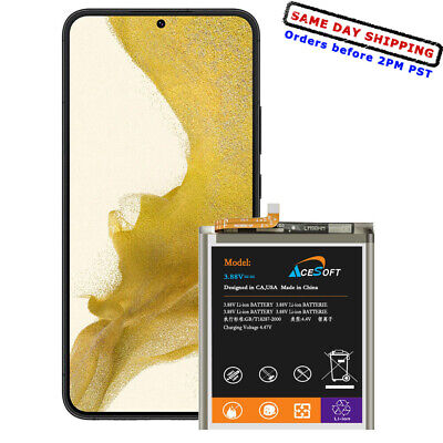 Long Lasting AceSoft 4600mAh Battery for Samsung Galaxy S22+ Plus SM-S906U Phone