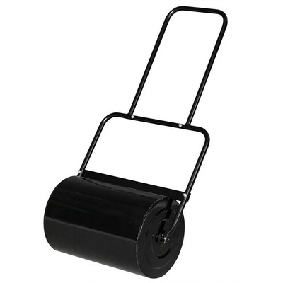 Oshion 19.5in Lawn Roller Iron Cylindrical Black