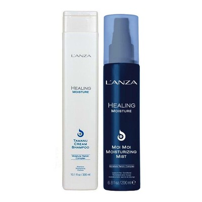 L'Anza Healing Moisture Shampoo + Moi Mist Haarconditioner Spray Aanbieding