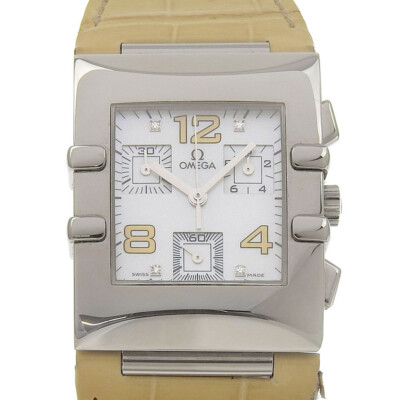 OMEGA constellation chronograph クアドラ OMEGA WATCH CONSTELLATION QUADRA 1841.72.21 QUARTZ