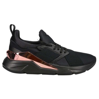 

Женские черные кроссовки Puma Muse X5 Metal Lace Up Повседневная обувь 383954-01, Черный, Puma Muse X5 Metal Lace Up