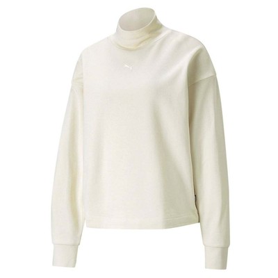 

Puma Her High Neck Crew Womens Size  Athletic Casual 589518-73, Белый