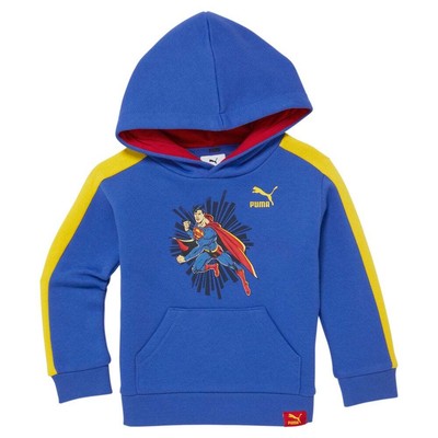 

Толстовка с капюшоном Puma Justice League X для мальчиков, синяя повседневная верхняя одежда 858519-, Синий