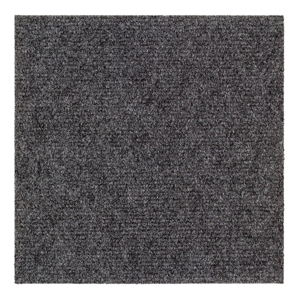 Graue Wohnraum-Teppichfliesen