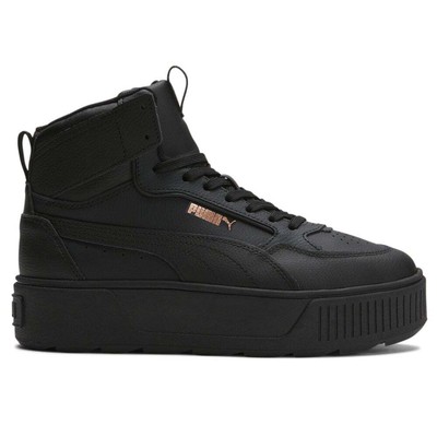 Женские черные кроссовки Puma Karmen Rebelle Mid Platform, повседневная обувь 38721308