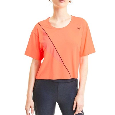 

Футболка Puma Pearl Training Crew Neck женская оранжевая повседневная 519559-03, Оранжевый