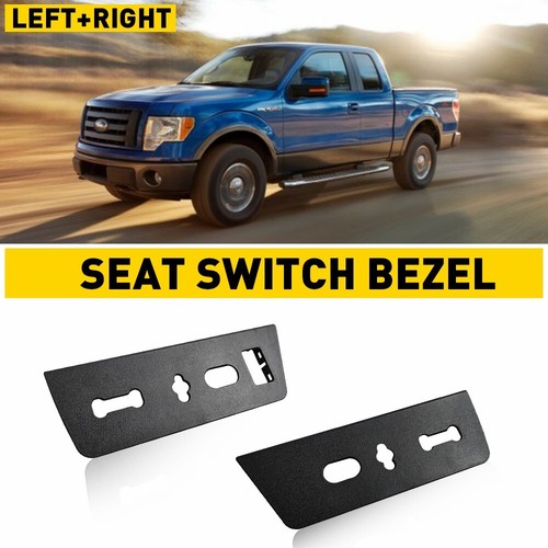 Driver + Passenger Side Seat Switch Housing Panel Bezel for 2009-2014 Ford F-150