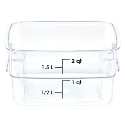 Cambro CamSquares FreshPro Series Food Storage Container, 2 