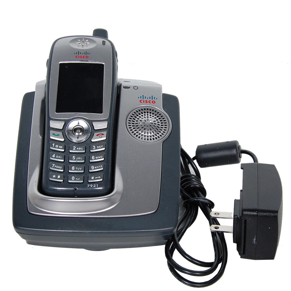 *REFURBISHED* CISCO CP-7921G-A-K9 WIRELESS IP PHONE, CHARGER, BATT & PWR SUPPLY