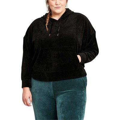 Puma Her Velour Hoodie Plus Женская Черная Повседневная Спортивная Верхняя Одежда 846879-01