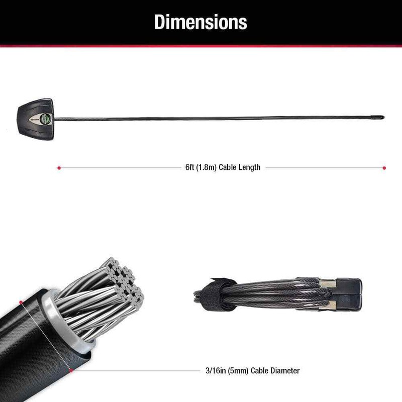 Python Cable Lock for Trail Camera Outdoor Equipment Locking Security Adjustable