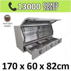 Aluminium 3 Drawer Toolbox Truck Ute Trailer Camper Caravan 1768a