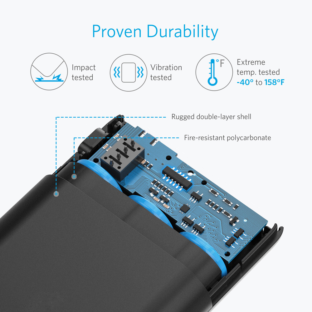 Anker 10000mAh Portable Power Bank Charging External Battery Charger Lightweight