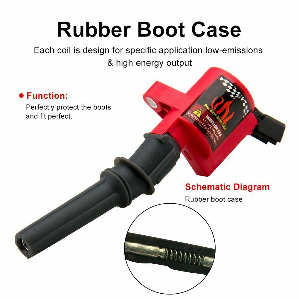 8 DG508 Ignition Coil Pack For Ford F150 Expedition 2000 2001 2002-2004 4.6/5.4L