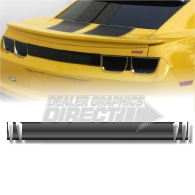 2010 - 2013 CHEVROLET CAMARO REAR FASCIA SOLID BLACK OUT KIT Matte Black