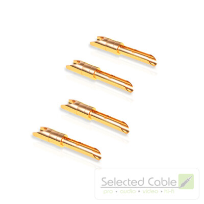 VIABLUE™ T6s Banana Kontakte Bananensteckerkontakte 24k High-End 4 Stück | 30108