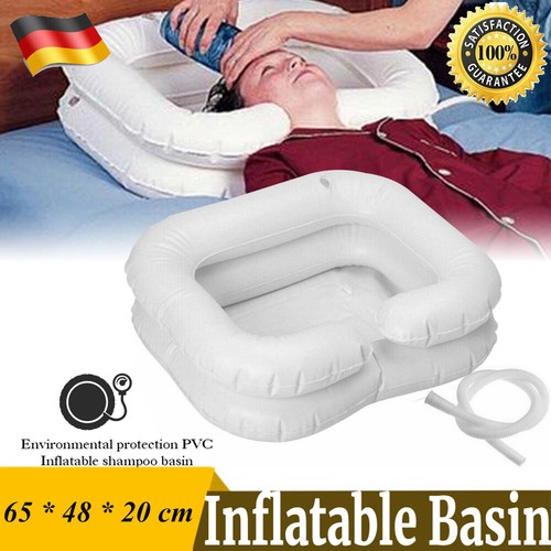 PVC Aufblasbares Haarwaschbecken Haarwaschwanne für Bettlägerige Leute Basin