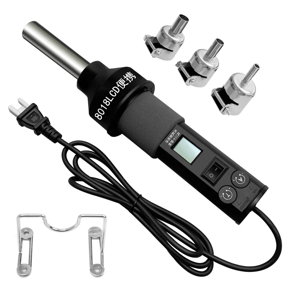 110V  220V LCD Digital Heat  Hot Air Gun Desoldering Soldering Station