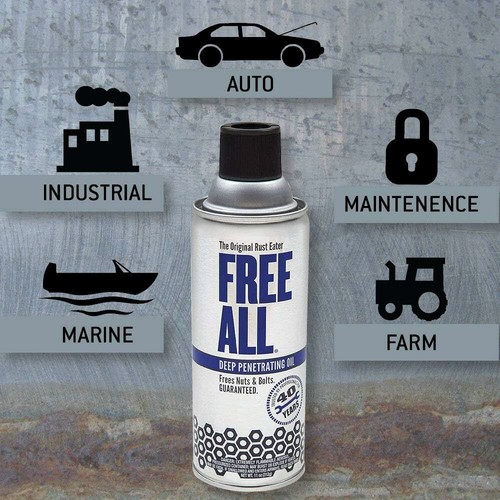Free All Deep Penetrating Oil 11 oz. Aerosol Spray Can - 12 Pack RE12