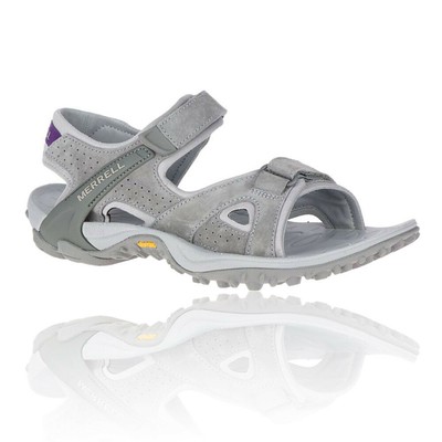 MERRELL MERRELL WOMENS KAHUNA 4 STRAP SHOES SANDALS GREY SPORTS OUTDOORS BREATHABLE