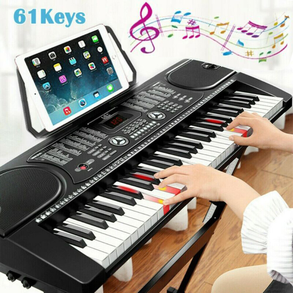 61 Keys Electric Piano Instrument LCD Digital Keyboard Kids Teaching