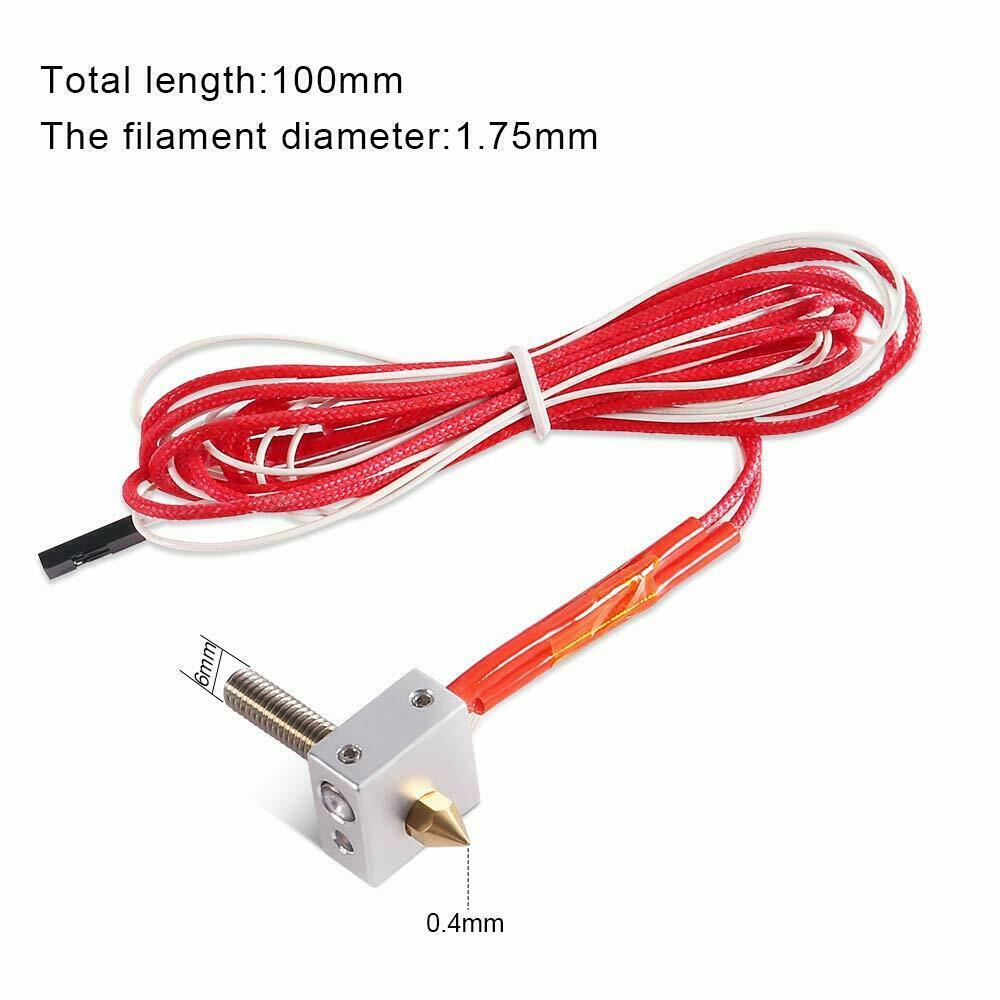 Heater Block Assembled Extruder Hot End for Anet A2 A8  1.75mm 0.4mm Nozzle