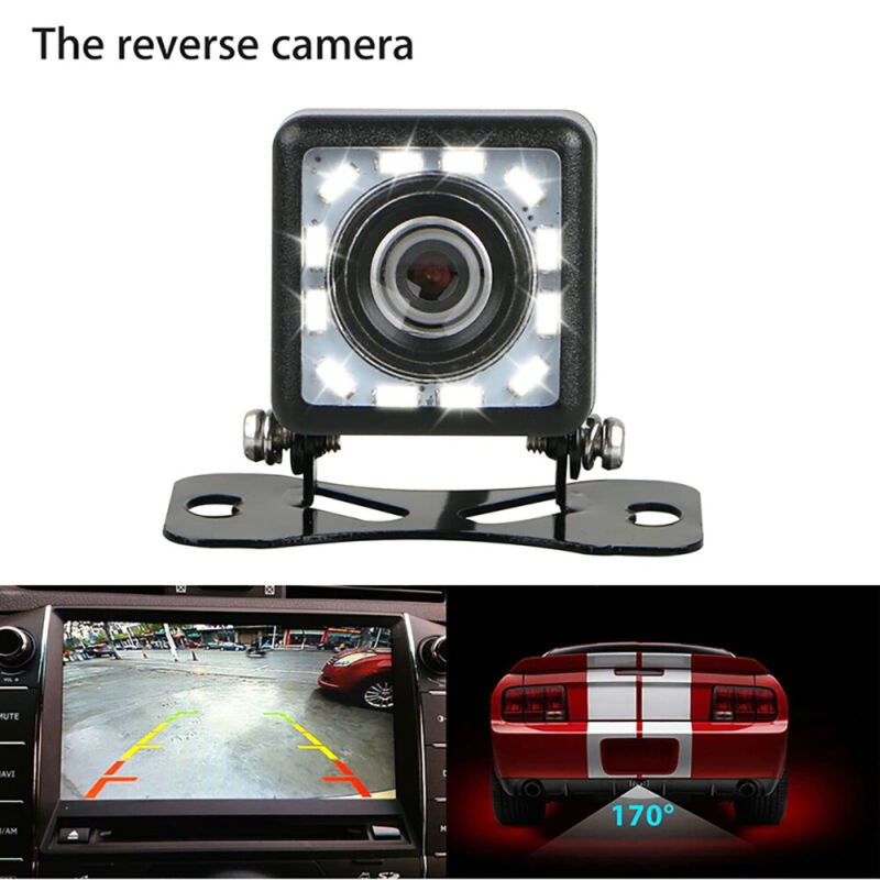 CMOS Car Rear View Backup Camera Reverse 170° HD Night Vision Waterproof CAM Kit