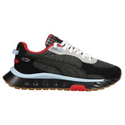 

Мужские черные кроссовки Puma Wild Rider - Chill Lace Up Повседневная обувь 383739-01, Черный, Puma Wild Rider - Chill Lace Up