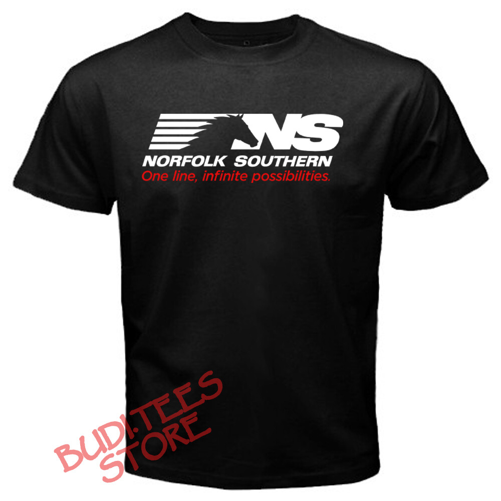 Norfolk Southern Railway Men's Black T-Shirt Size S-5XL