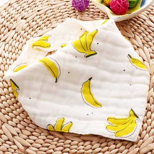 Feeding Kids 8 Layers Cotton Gauze Burp Cloths Baby Clothing Triangle Bibs