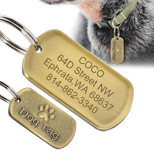 Dog name hotsell tag engraving
