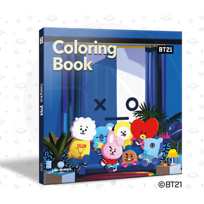 BTS BT21 Official Authentic Goods Coloring book 84P + Tracking Number