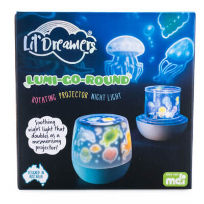 Lil Dreamers Lumi Go Round Rotating Projector Night Light Ages 3 Years and Up
