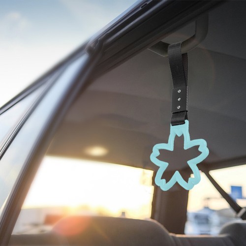 BREATHTAKING ストラップ JDM TSURIKAWA Sakura Flower Light Blue Ring BK Nylon Car
