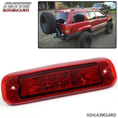 FIT FOR 97-01 JEEP CHEROKEE XJ LED THIRD 3RD TAIL BRAKE LIGHT REAR STOP LAMP RED