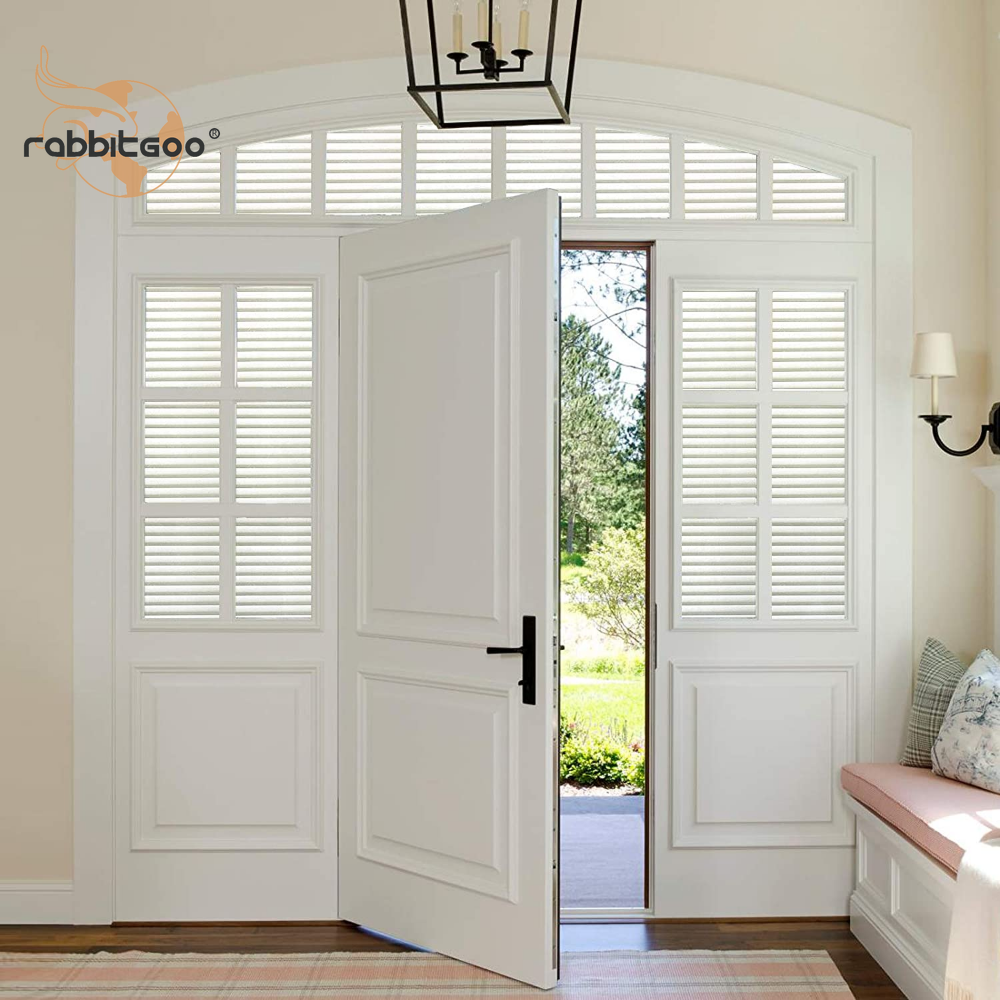 rabbitgoo Window Privacy Film Frosted Blinds Static Cling Anti-UV for Bathroom