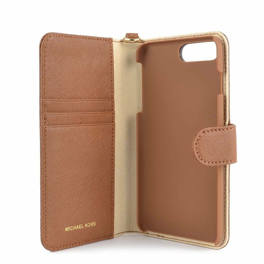 Michael Kors iPhone 7/8 & 6s/6 Leather Folio Wallet Case w/Cards Slot
