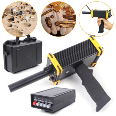 Long Range Gold/Silver Metal Detector LED Digital Laser Detector w/Voice Alarm