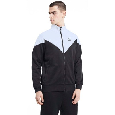 

Puma Iconic Mcs Full Zip Track Jacket Мужская черная повседневная спортивная верхняя одежда 59765, Черный, Puma Iconic Mcs Full Zip Track Jacket