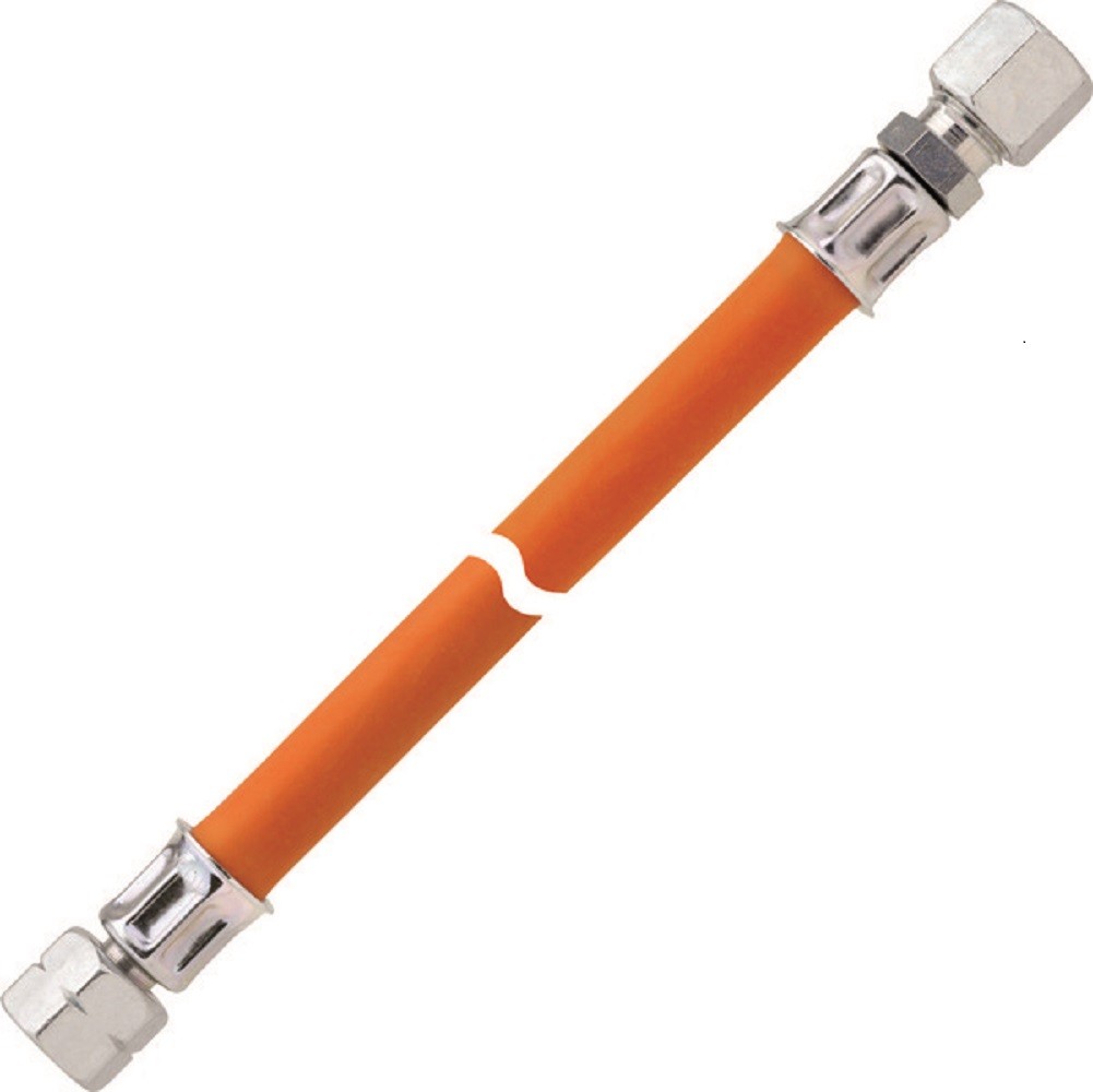 GOK Schlauchleitung Gas PS10bar G1/4LH UEM x RVS8 x 5,0 Meter