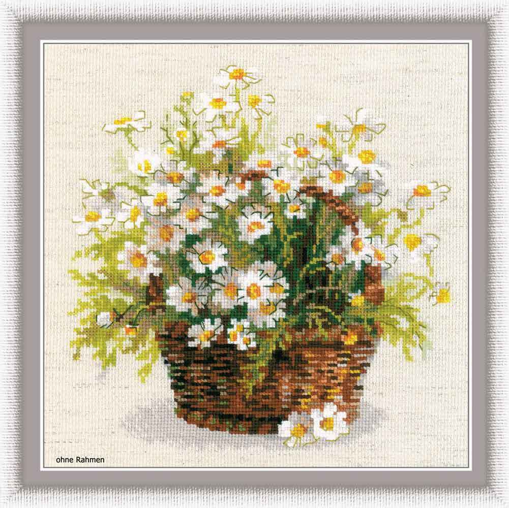 Riolis counted cross stitch Kit Russian Daisies, DIY