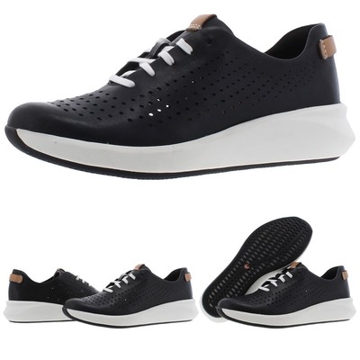 

Женские повседневные кроссовки Clarks Un Rio Tie из перфорированной кожи Ortholite, Blush leather, Un Rio Tie