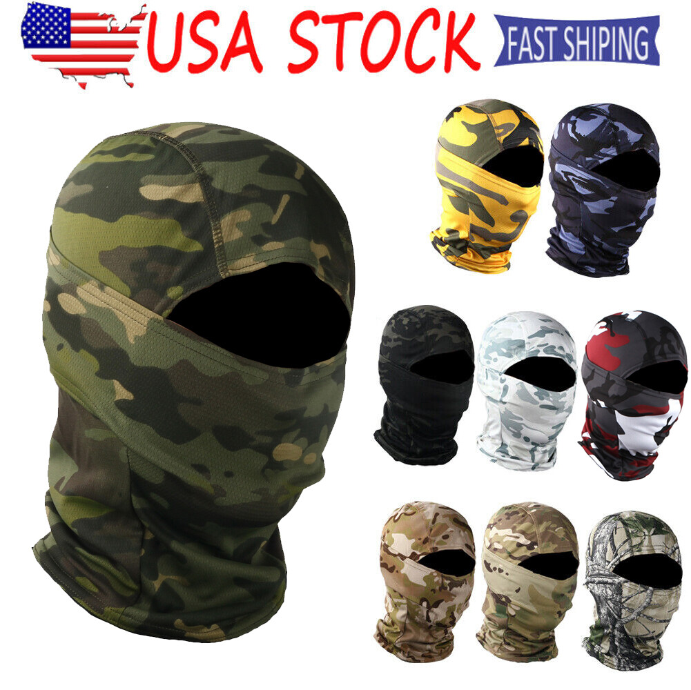 Tactical Camo Balaclava Face Mask Army Military Hunting Hunting Full Face Mask