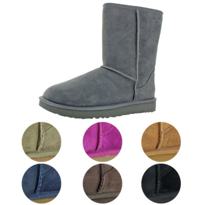 

Женские классические короткие замшевые зимние ботинки из овчины Ugg Australia с короткими рукавами II, Classic Short II